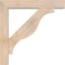 Ekena Millwork Funston Block Smooth Bracket w/ Offset Brace, Douglas Fir, 5 1/2"W x 28"D x 28"H BKT0604X28X28FST05SDF - alternate 2